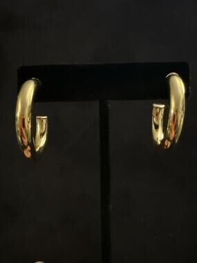 Classic 14k Gold Filled Hoop Earrings - Women Jewelry